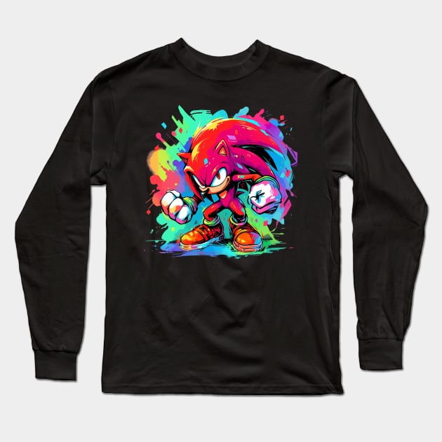 knuckles Long Sleeve T-Shirt by piratesnow